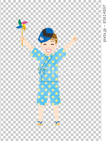 甚平姿の男の子 85614897