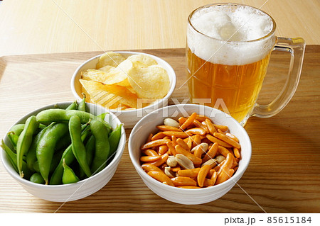 枝豆　ポテトチップ　柿の種 85615184