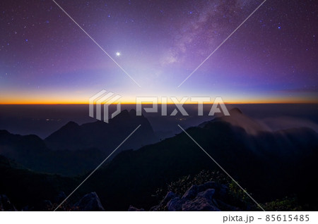 Milky Way and zodiacal light at Doi luang chiang dao 85615485