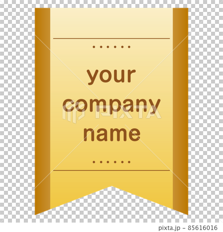 Illustration of golden ribbon (vector) Illustration of golden ribbon (vector) 85616016