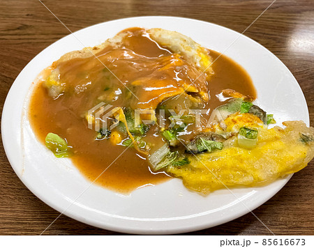 Taiwanese Street Food : Oyster Omelet 85616673