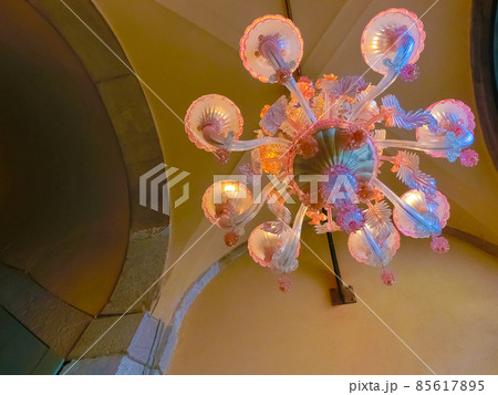 The ceiling chandelier at Venice, Italy 85617895