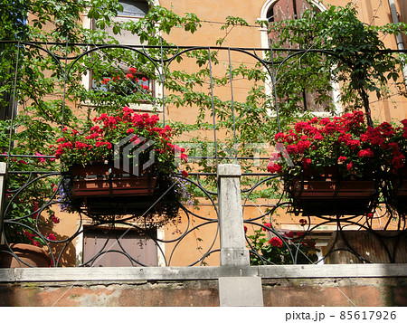 Beautiful view on colorful facades 85617926