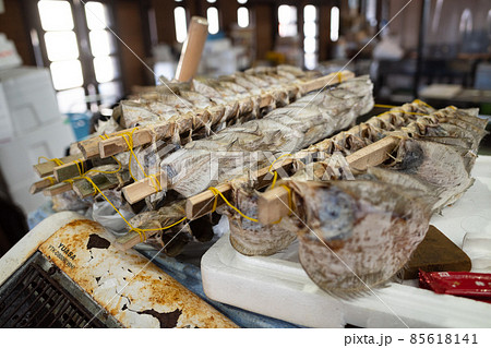 日本の岡山県備前市の頭島の漁業 85618141