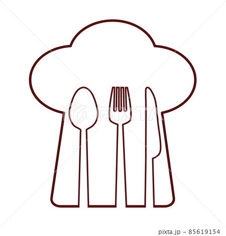 Fork, knife and spoon icon. Cutlery and menu. vector graphic Fork, knife and spoon icon. Cutlery and menu. vector graphic 85619154