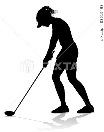 Golfer Golf Sports Person Silhouette 85619498