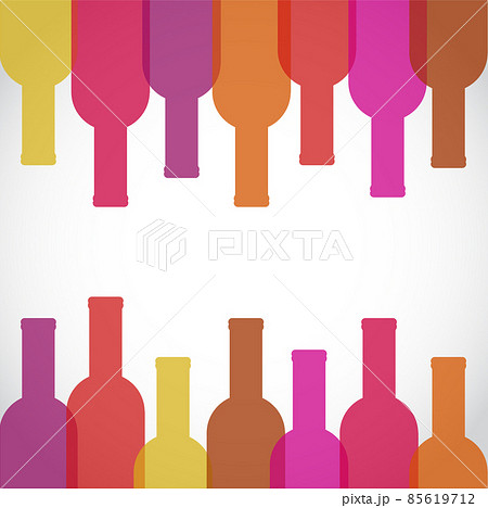 wine glass and bottle art background 85619712