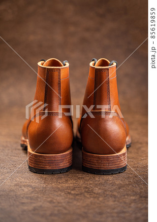 Handcrafted brown leather boots Handcrafted brown leather boots 85619859