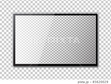 Frame of TV. Empty led monitor of computer or black photo frame 85620029