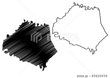 Robertson County, Kentucky (U.S. county, United States of America, USA, U.S., US) map vector illustration, scribble sketch Robertson map 85620459