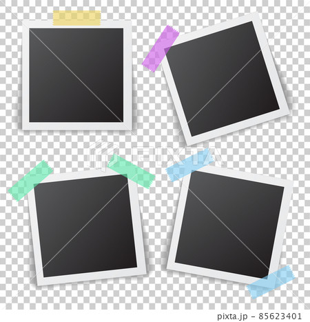 Frames of photo with shadow pin on sticky tape 85623401