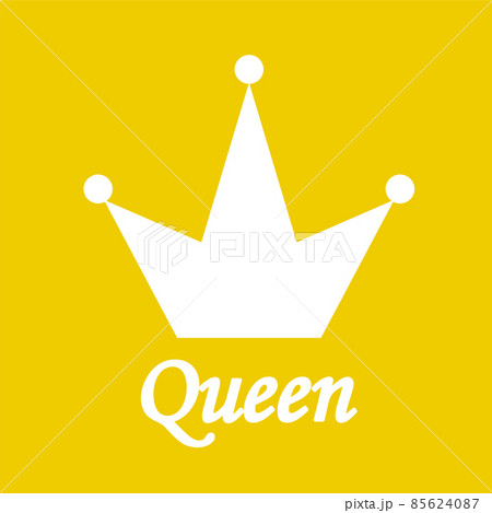 Queen Background with Crown Stock Vector Illustration 85624087