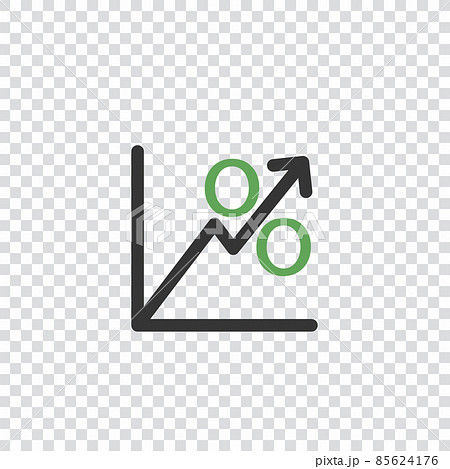 Percent arrow growing icon. Stock Vector illustration isolated on background. Percent arrow growing icon. Stock Vector illustration isolated on background. 85624176
