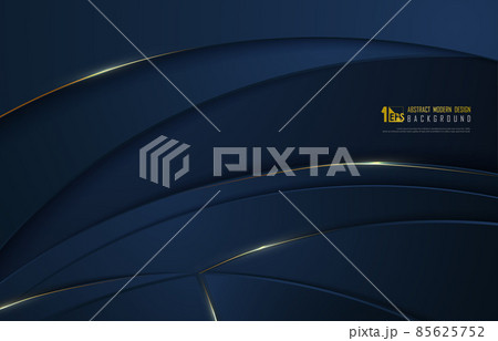 Abstract luxury golden design on classic blue template vector. Abstract luxury golden design on classic blue template vector. 85625752