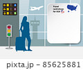 Travel restrictions for USA template vector. 85625881