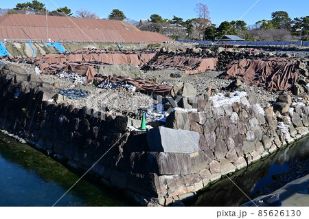 発掘調査中の駿府城天守台 発掘調査中の駿府城天守台 85626130