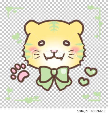 きみどりの虎の子正面顔 85626656