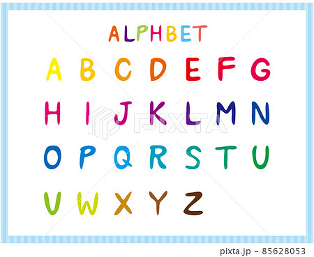 手書き風のアルファベット ベクターイラスト 大文字 手書き風のアルファベット ベクターイラスト 大文字 85628053