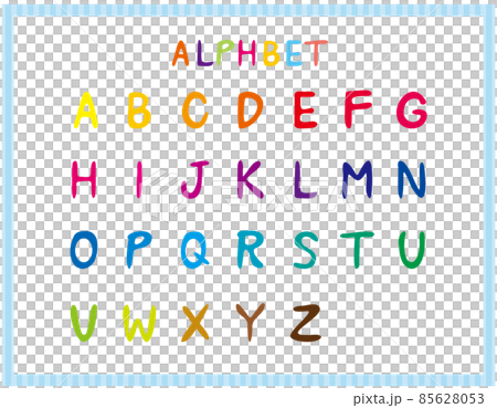 手書き風のアルファベット ベクターイラスト 大文字 手書き風のアルファベット ベクターイラスト 大文字 85628053