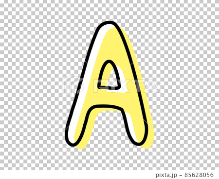 手書き風のアルファベット　ベクターイラスト　大文字 A 85628056