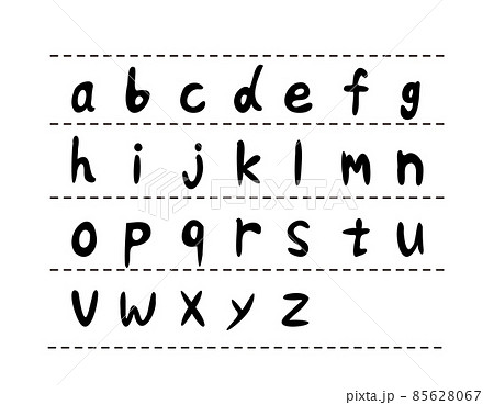 手書き風のアルファベット ベクターイラスト 小文字 手書き風のアルファベット ベクターイラスト 小文字 85628067