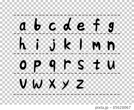 手書き風のアルファベット ベクターイラスト 小文字 手書き風のアルファベット ベクターイラスト 小文字 85628067