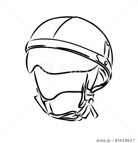 bike helmet drawing