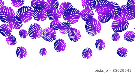 Exotic jungle botanical plant seamless pattern 85629545
