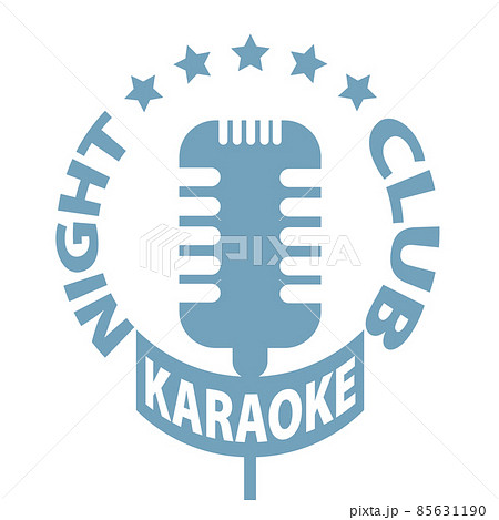 Vintage Microphone Karaoke Premium Quality Bar Club Monochrome Promotion Retro Sign 85631190