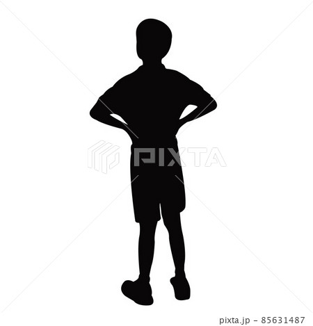 a boy body silhouette vector a boy body silhouette vector 85631487