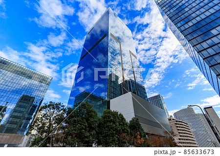 東京　港区虎ノ門の都市風景　オークラ プレステージタワー‎ 85633673