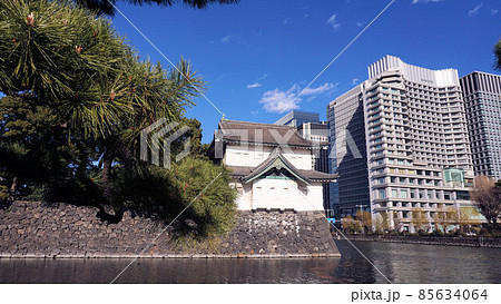 江戸城桔梗濠越しの巽櫓 江戸城桔梗濠越しの巽櫓 85634064