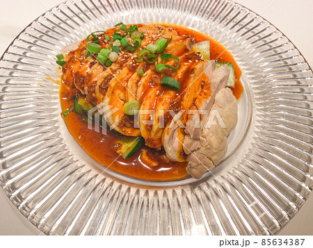 中国料理の前菜・よだれ鶏 中国料理の前菜・よだれ鶏 85634387