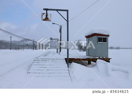 北海道　幌延　JR宗谷本線糠南駅 85634625