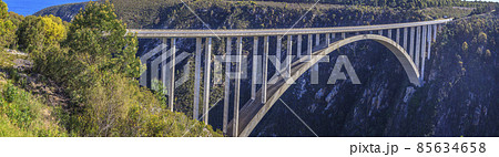 View of the Bloukrans Bridge in South Africa View of the Bloukrans Bridge in South Africa 85634658