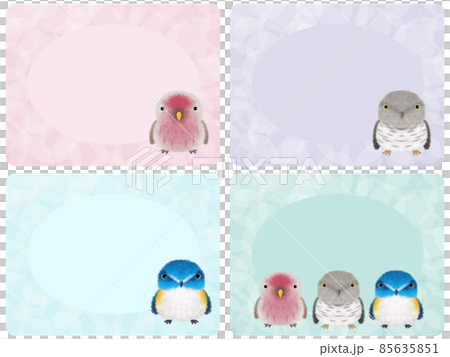 Fluffy bird background A-1 85635851