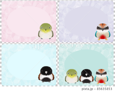 Fluffy bird background A-3 85635853