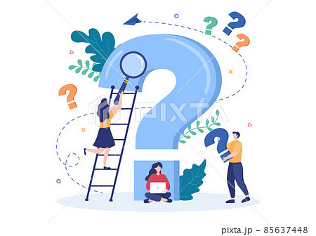 Problem and Solution in Business Solving to Look Ideas with the Concept of Teamwork Can use for Web Banner or Background Flat Illustration 85637448