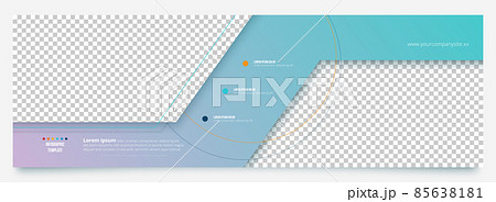 Business abstract banner design template. 85638181