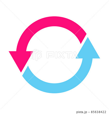 two round arrows icon vector for graphic design, logo, website, social media, mobile app, UI illustration 85638422