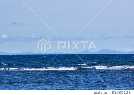 北海道稚内市　宗谷岬からの樺太 85639128