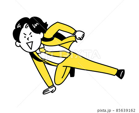 走るビジネスパーソンのイメージイラスト 85639162