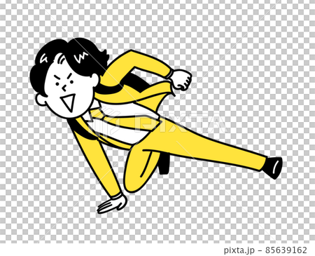 走るビジネスパーソンのイメージイラスト 85639162