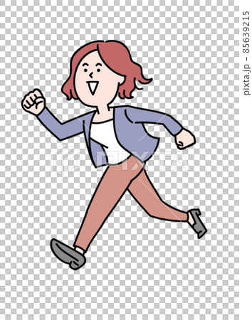 Image illustration of a running business person Image illustration of a running business person 85639215