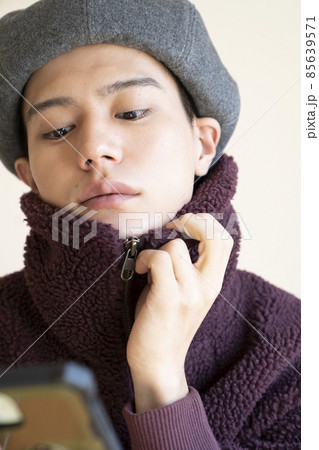 メンズファッション　ポートレート　冬 85639571