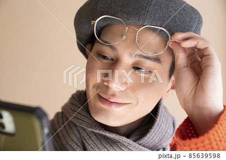 メンズファッション　ポートレート　冬 85639598