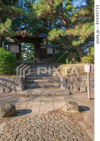 忍城　伝進修館表門　初秋の風景 85640733