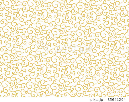 唐草模様 シームレスな和柄の背景のベクターイラストのイラスト素材