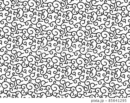 唐草模様 シームレスな和柄の背景のベクターイラストのイラスト素材