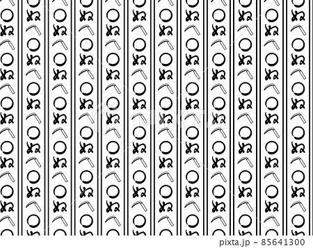 かまわぬ文様　シームレスな和柄の背景のベクターイラスト 85641300